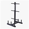 JK Fitness Rastrelliera Porta Dischi in Ghisa e Bilancieri - RDBJ