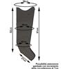 Mesis Gambale Sovrex SIX6 per Pressomassaggio Plus+ e Pressomedical 1.0 (senza connettore) 1 Kg
