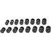Diamond Set Manubrio Gommato Tondo Pro Black da 2 a 24 Kg - MGTDS2-24 360 Kg