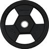 Diamond Disco Olimpico Gommato Ruvido Tri-Grip PRO foro 50 mm - 20 Kg - DGGD20-P 20 Kg