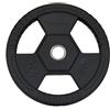 Diamond Disco Olimpico Gommato Ruvido Tri-Grip PRO foro 50 mm - 25 Kg - DGGD25-P 25 Kg