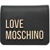 MOSCHINO Portafoglio donna Love libretto in ecopelle nero/nikel AS25MO05 JC5612 NERO