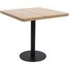 vidaXL Tavolo da Bistrot Tavolino da Bar Tavolo Alto da Pub Tavolinetto Tavolo da Cucina Tavolo per Sala da Pranzo Marrone Chiaro 80x80 cm in MDF