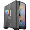 Cooler Master HAF 500 PC Case - Mid-Tower, 2 Ventole 200mm ARGB Preinstallate, Ventola GPU Girevole 120mm, Opzioni di Raffreddamento Versatile, Pannello Laterale in Vetro Temperato, Top Rimovibile