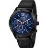 SECTOR Orologio Uomo SECTOR 670 R3253540008 Multifunzione Acciaio Mesh Nero Blu