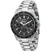 SECTOR Orologio Uomo SECTOR 550 R3273993002 Chrono Bracciale Acciaio Nero Sub 100mt