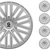 Sparco Spc1485Sv Set Copricerchi 4 Pezzi Bergamo 14 Pollici Argento