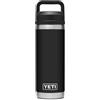 YETI Rambler Bottle Chug, Vacuum Insulated Stainless Steel Bottle with Chug Cap, Black, 18 oz (532 ml)