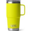 YETI Rambler Travel Mug, Stainless Steel Vacuum Insulated Mug with Stronghold Lid, Firefly Yellow, 20 oz (591 ml)