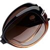 Joopin Occhiali da Sole Polarizzati Donna Pieghevoli Protezione UV400 Moda Vintage Grandi Rettangolari Occhiali Pieghevole (Lenti Marroni Sfumate)