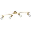 TRIO Leuchten 871010408 Levisto Faretto LED, 4x6 W, Ottone, 88 cm