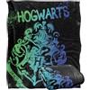 LOGOVISION Harry Potter Hogwarts Spray Paint Coperta super morbida al tatto setoso - 152 x 127 cm