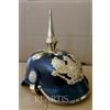 Markenlos Elmetto Pickelhaube da ufficiale tedesco imperiale prussiano vintage militare...