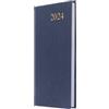 Collins Essential Diary Agenda settimanale 2024 - Eco Friendly, carta riciclata e completamente riciclabile - Agenda giornaliera 2024, copertina flessibile morbida al tatto, piccolo calendario tascabile 2024 (blu navy)