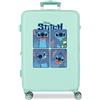 Disney Joumma Disney Adorable Stitch Valigia media blu 46 x 65 x 23 cm Rigido 3 kg Chiusura a combinazione laterale ABS 3 kg 56LExtensible, blu, Taglia unica, Valigia media
