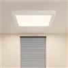 ONSSI Plafoniera da soffitto a LED 20W 2000 lm, quadrata, 220 x 220 mm, Bianco Beutro 4000k, Superficie Cornice bianca, Pannello LED