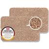 Astra Tappeto antisporco interno Set di 2 40x60 cm -Zerbino lavabile beige 100% cotone - Entra ASSORBENTE - Tappetino antiscivolo facile da pulire