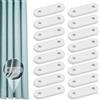TESSTSY Pesi per Tende, 16 Pezzi Piombo per Tende, 28g Piombini per Tende, Bianco Peso per Tende, Pesi Tende Piombo Finestre, Pesi per Tende da Interno, per Tende da Doccia, Tovaglia, Tendine Finestra
