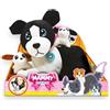 MAMMY SURPRISE BIG BORDER COLLIE CON CUCCIOLI 34X25 CM