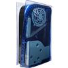 Geekria Placche di Copertura Trasparenti Compatibili con PS5, PlayStation 5 Console Disc Edition, Guscio di Ricambio Accessori da Gioco con Prese d'Aria per Ventole (Blu)