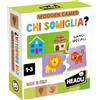 Headu - Chi Somiglia? - Speciali Ganci didattici per sviluppare la logica! | Gli Unici Giochi Educativi in Legno Made in Italy, Gioco Educativo Bambini 3 4 5 6 Anni, attività in Legno per Bambini