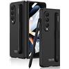 yanzi Compatibile con SamSung Galaxy Z Fold 4-5G Cellulare Cover(Nero) Custodia S Pen Slot Ultra Sottile TPU Antiurto 360° Protezione Case+3D Vetro Temperato Pellicola Protettiva-2022