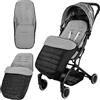 HKSICHENGKEJIUK Coprigambe universale per passeggino, foderato in pile, impermeabile, antivento, 2 in 1, per bambini, invernale, caldo, comodo, con dita dei piedi rimovibili