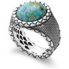 ALFIERI & ST. JOHN 925 Anello alfieri man uomo in argento con turchese