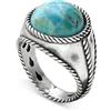 ALFIERI & ST. JOHN 925 Anello alfieri man uomo in argento con turchese