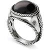 ALFIERI & ST. JOHN 925 Anello chevalier in argento con onice