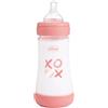 Chicco Perfect 5 Flacone Anti-Colic Flacone da 240 ml, flusso medio, per neonati 2 m +, tettarella in silicone, biberon da 240 ml con sistema Intui-Flow