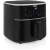 Princess Aria Calda Friggitrice 6L, 1500W, Capacità 6 Litri, Touch Screen LED, Cestello Estraibile, Termostato Regolabile, Nero