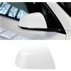 TTCR-II Copertura Specchietti Compatibile con Tesla Model Y 2020-2024 | Calotte Specchietto Lato Passeggero Model Y 2020-2024 Tappi Specchietti Sinistra per Tesla MY Accessori-Bianco Perla