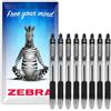 Zebra Pen Z-Grip - Penne a sfera retrattile, pennino da 1,0 mm, confezione da 8, in confezione regalo di cartone, per scuola, scrittura, lavoro, ufficio (nero)