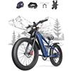 tifgalop Bici elettrica per adulti, motore brushless ad alta frequenza, batteria rimovibile 48V18AH, portata massima 45-90 km, bici elettrica da montagna da 26 pollici