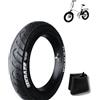 ECOVELO COPERTONE 20 X 4.0 ¼ + CAMERA PNEUMATICO GOMMA SLICK per ruota FAT BIKE E-BIKE MTB BICI