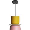 SAVALE Luce Industriale Moderna Macaron Lampada A Sospensione Colorata metà del Secolo per Illuminazione A Soffitto Piccolo Lampadario in Alluminio per Camera da Letto Cucina (A)