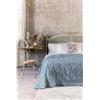Blanc Mariclò-trapunta con ricamo-matrimoniale 260x260cm-collezione LE MOISSON-soffice-lavabile-anallergica-eleganza e comfort per il tuo letto-tortora-verde-azzurra (AZZURRO)