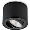 Sweet Led® Lampada da incasso, dimmerabile, piatta, 230 V, IP20, con lampadina LED da 5 W, orientabile, lampada da soffitto rotonda, faretto in alluminio, faretto da incasso, colore nero, bianco