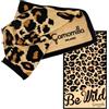 Camomilla Milano Telo Mare Donna, Telo Spiaggia, Telo Piscina, Poliestere, Collezione Be Wild, Misura 150x80 cm, Colore Nero