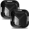 YINGRACE 20CM Accessori Friggitrice ad Aria in Silicone, 2PCS Quadrata Teglie Cestino Friggitrice ad Aria per Philips XL 6,2L,4,2L, Moulinex 5L, Cecotec 5,5L, Riutilizzabile Invece di Carta Forno