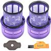 KEEPOW Filtro per Dyson V11 V15 SV14, Filtri di Ricambio Lavabile per Aspirapolvere Dyson V11 V15 Serie, 970013-02 con Spazzolino di Pulizia