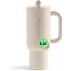 waterdrop MICRODRINK waterdrop® Borraccia Termica con Cannuccia 1.1 Litro - Freddo per 12 Ore -, Acciaio inox, Tazza Termica, Thermos Cup, Bicchiere Cannuccia, bottiglia acqua