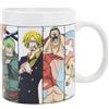 Elbenwald Tazza One Piece con motivo dell'equipaggio 320 ml per gli appassionati di anime Ceramica Bianca Multicolore