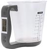 BORDSTRACT Bilancia per misurino Digitale, Bilancia da Forno per liquidi, Bilancia da Cucina da 1 kg con Display LCD per condimenti al caffè e Latte(Nero)