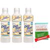 Generico CHIMICLEAN Deo Due Ammorbidente Fleur Blanche, 3 Bottiglie da 1 L, con Panno in Microfibra Omaggio