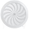 Vent Systems Griglia di ventilazione rotonda da 150 mm, in plastica bianca, richiudibile, con protezione dagli insetti, griglia scorrevole per esterni, interni, casetta da giardino, bagno, garage,