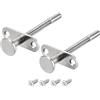 QUARKZMAN Chiusure a Spillo, 6,5x80mm/0,26x3,15 Pollici Chiusura con Pistone a Molla in Acciaio per Mobili Porta Letto, 2pz