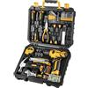 DEKO Cassetta Attrezzi Completa con Trapano Avvitatore Batteria 8V, 126 Pezzi Valigetta con Set Completo di Punte