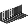 ZiYuya 10pcs Staffa angolare a L, Staffe Angolari con giunto ad angolo retto, Squadrette Angolari Per Legno Di 90°staffa di supporto Fissaggio angolare per Mobili, Scaffali, Sedie In Legno 65mm x 65mm